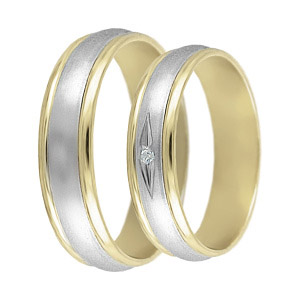 Levné snubní prsteny pro oba LSP 1092