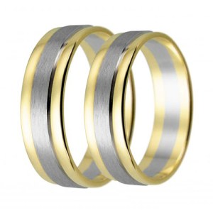 Zlaté levné snubní prsteny LSP 1356