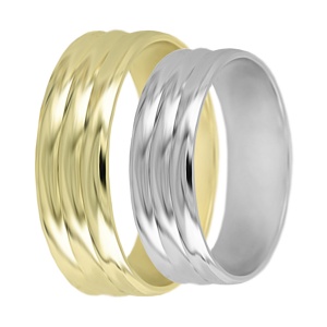 Zlaté levné snubní prsteny LSP 1479