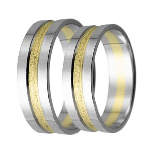 Zlaté levné snubní prsteny LSP 1529