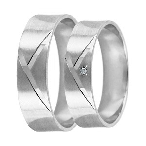 Levné snubní prsteny pro páry LSP 1608