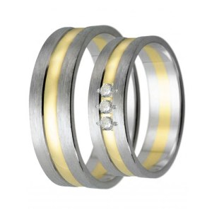 Zlaté snubní prsteny LSP 1667