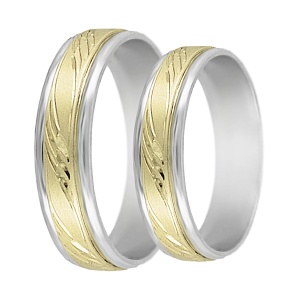 Levné snubní prsteny zlaté a stříbrné LSP 1824