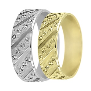 Zlaté levné snubní prsteny LSP 1963