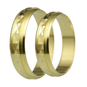Levné snubní prsteny pro páry LSP 2072