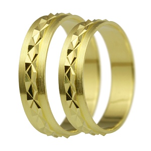 Levné snubní prsteny pro páry LSP 2095
