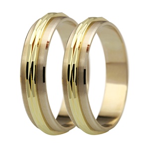 Levné snubní prsteny pro páry LSP 2101