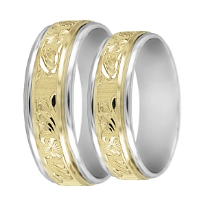 Zlaté snubní prsteny LSP 2107