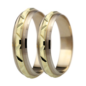 Levné snubní prsteny pro páry LSP 2123