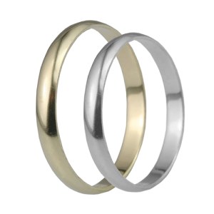 Levné snubní prsteny pro oba LSP 2362