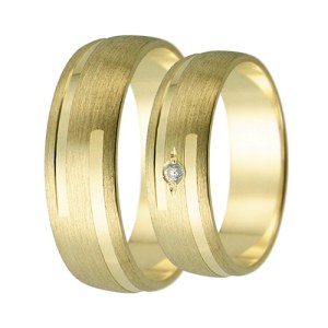 Zlaté snubní prsteny LSP 1640