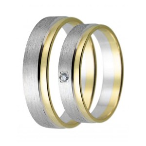 Levné snubní prsteny zlaté a stříbrné LSP 2056