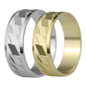 Zlaté snubní prsteny LSP 2134
