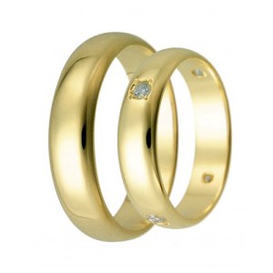 Zlaté snubní prsteny LSP 2197