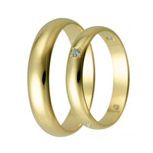Levné snubní prsteny zlaté a stříbrné LSP 2568