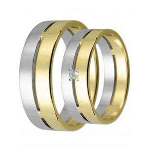 Zlaté snubní prsteny LSP 2819
