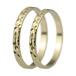 Nejlevnější zlaté snubní prsteny LSP 3053