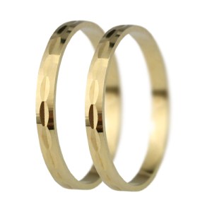 Nejlevnější zlaté snubní prsteny LSP 3076