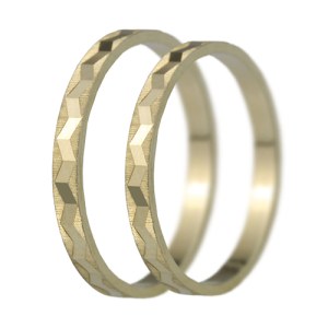 Nejlevnější zlaté snubní prsteny LSP 3083