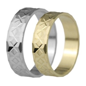Zlaté levné snubní prsteny LSP 3153